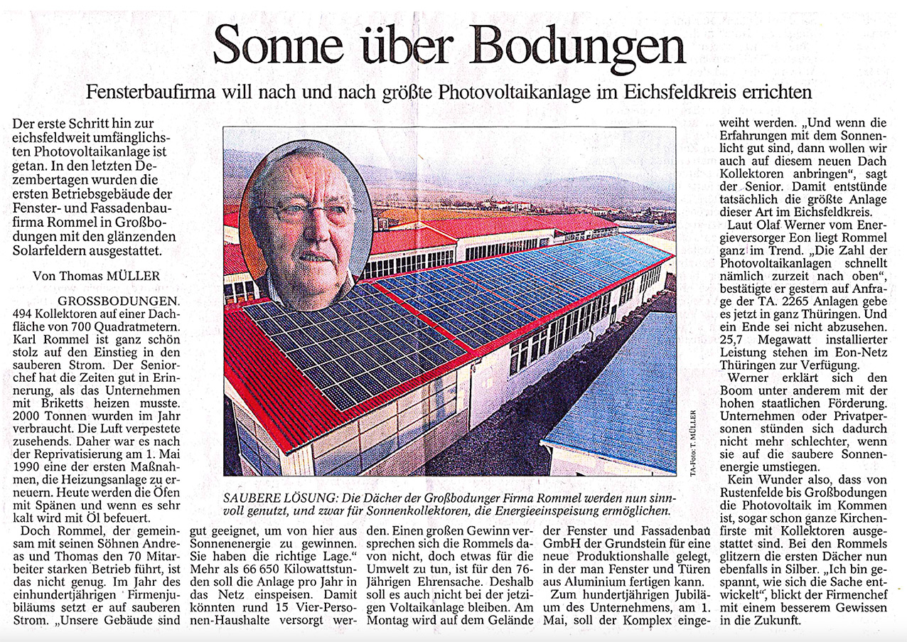 Fenster- und Fassadenbau ROMMEL GmbH - Holzfenster - Aluminiumfenster - Pfosten-Riegel-Fassaden - Fassadenbau - Holz-Aluminium-Fenster - Wintergärten